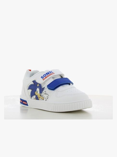 Sonic  Blinkande Sneakers, White/Cobalt Blue