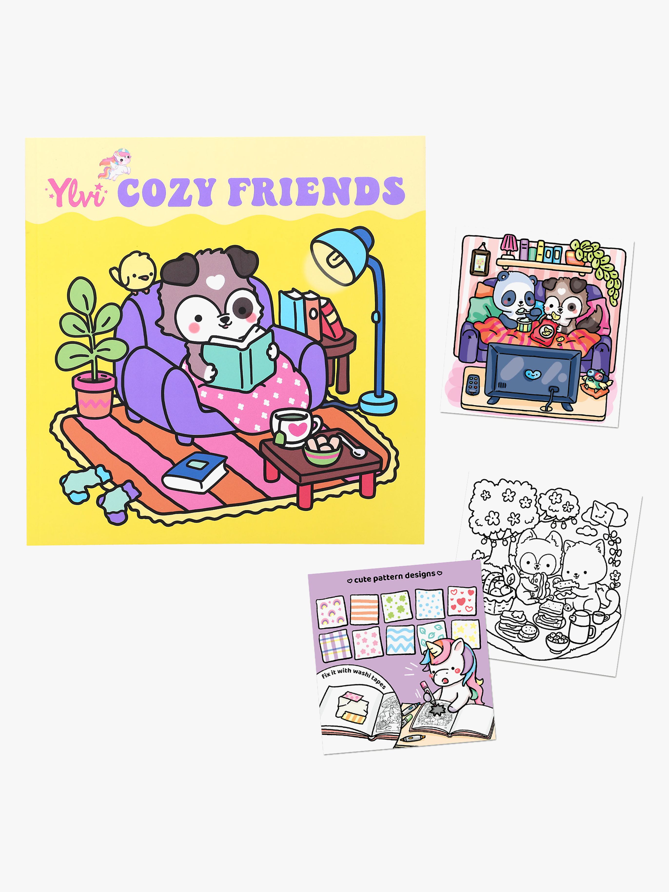 Ylvi &  the Minimoomis Cozy Friends Målarbok