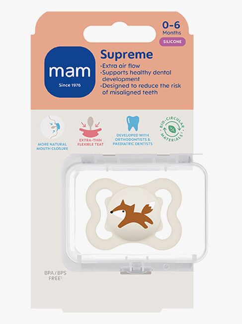 MAM Supreme Napp Silikon 0-6m, Neutral