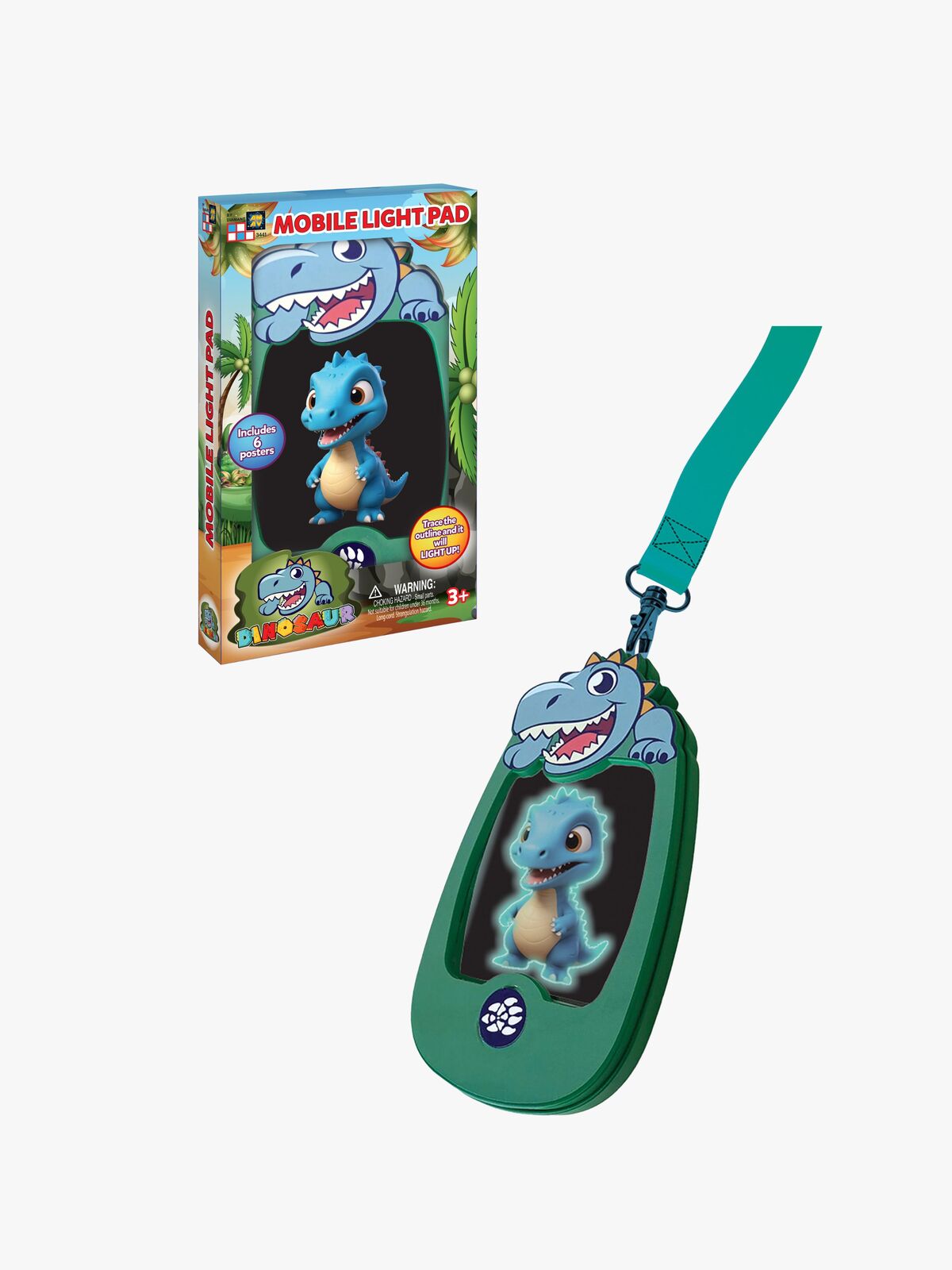 Original Glow Pad Ritplatta Dinosaurie