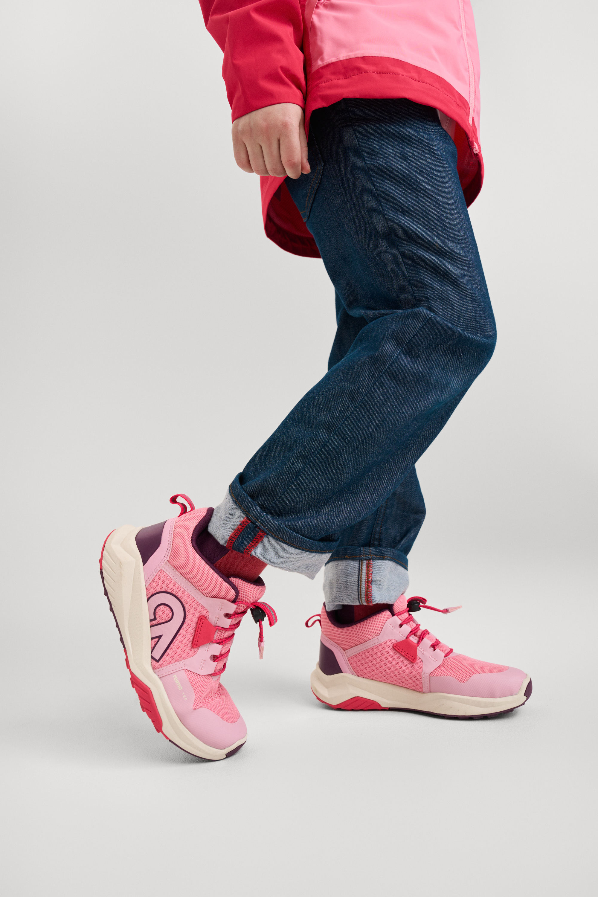 Reima Kiritin WP Sneakers, Grey Pink, 29