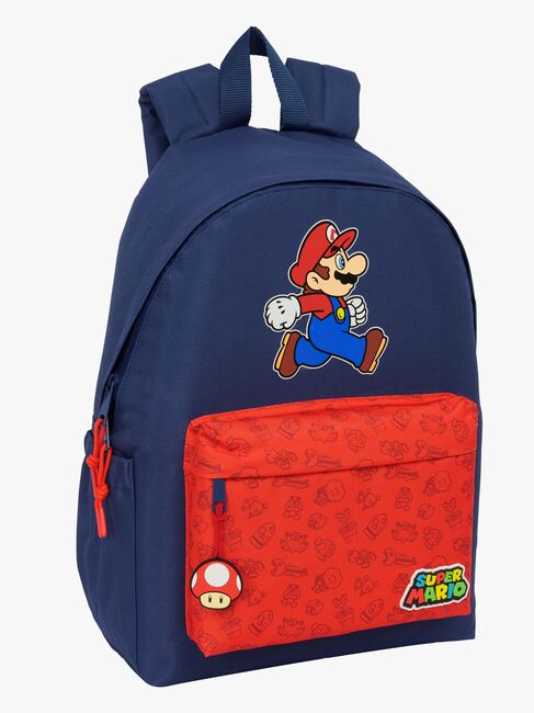 Super Mario Ryggsäck 17L, Trick Blå/Röd