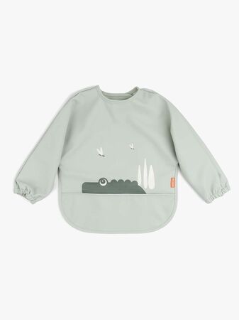 Done By Deer  Långärmad Haklapp med Ficka Croco, Green