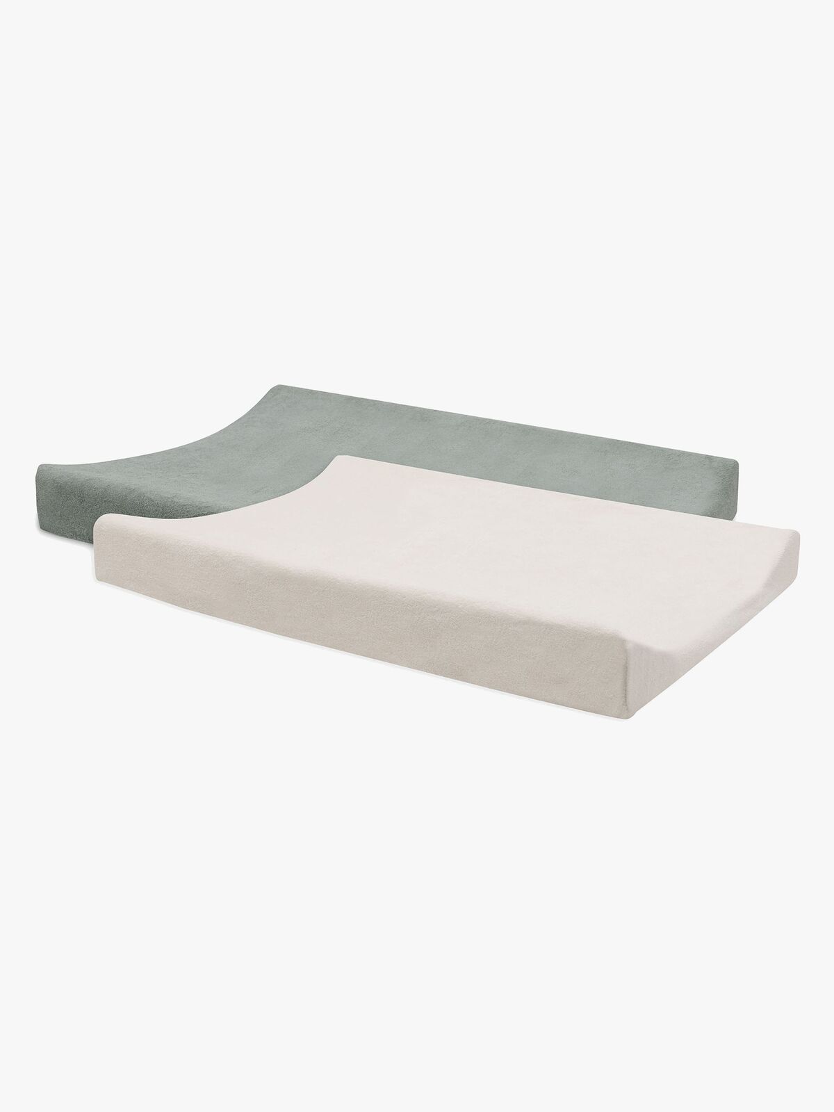Jollein Skötbäddsöverdrag 50x70cm 2-Pack, Sea Green/Ivory