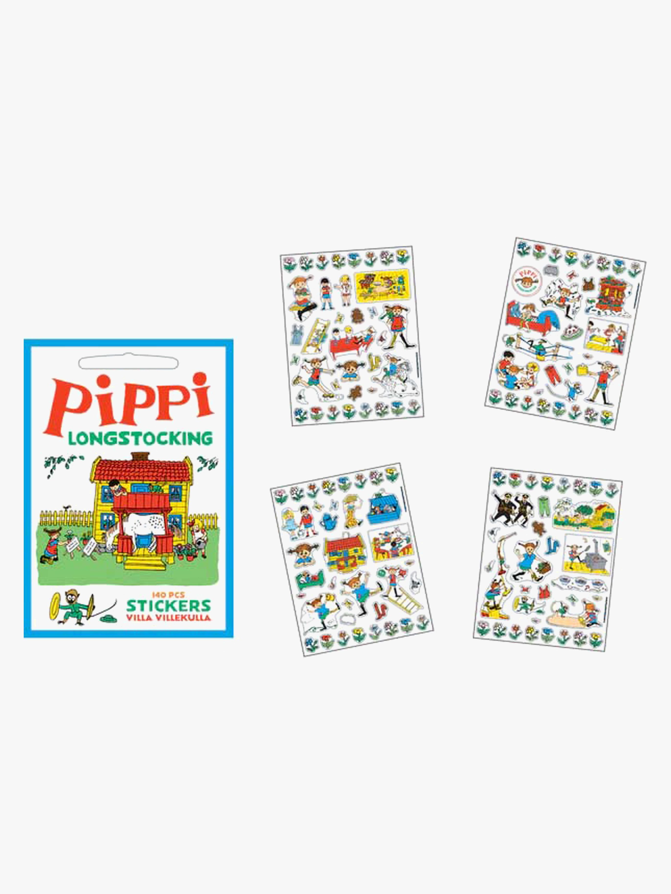 Barbo Toys Pippi Långstrump Klistermärken Villa Villekulla 140 st