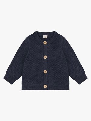 CeLaVi Strikket Cardigan Merinoull, Ombre Blue Melange