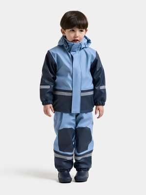 Didriksons Boardman Fodrat Regnställ, Winter Blue