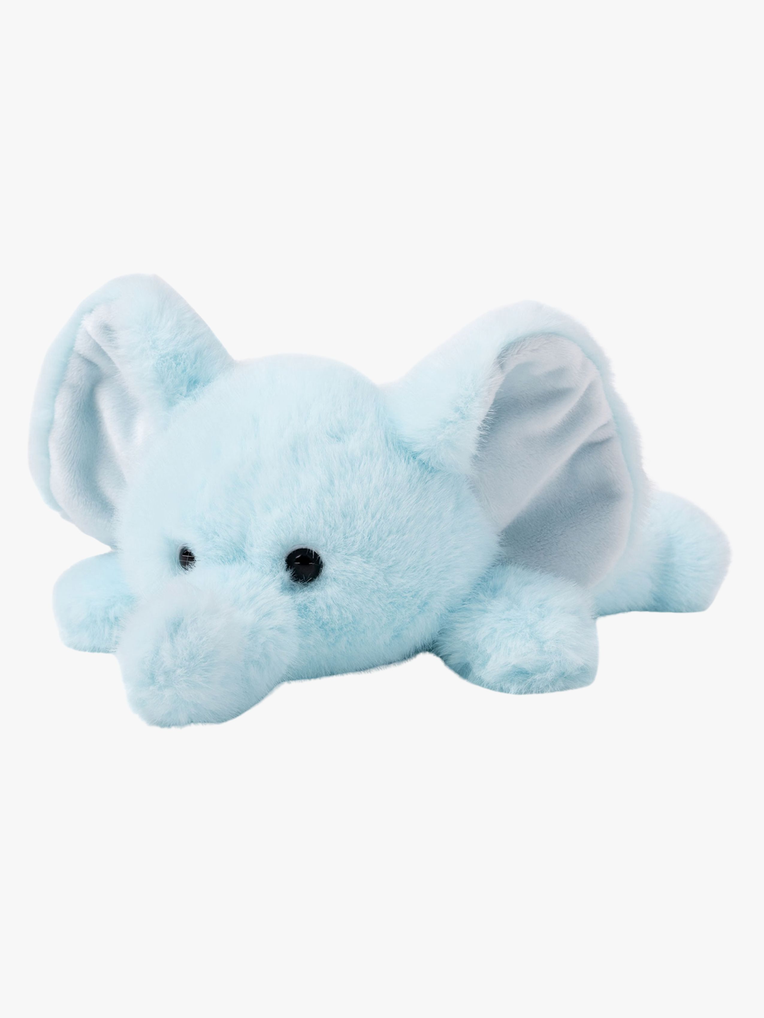 Teddykompaniet Gosedjur Liggande Elefant 34 cm, Ljusblå
