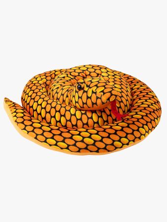 Teddykompaniet Gosedjur Orm 200 cm, Orange