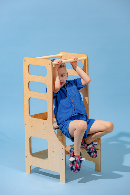 Duck Woodworks Justerbar Hjälpa Till Pall, Natur