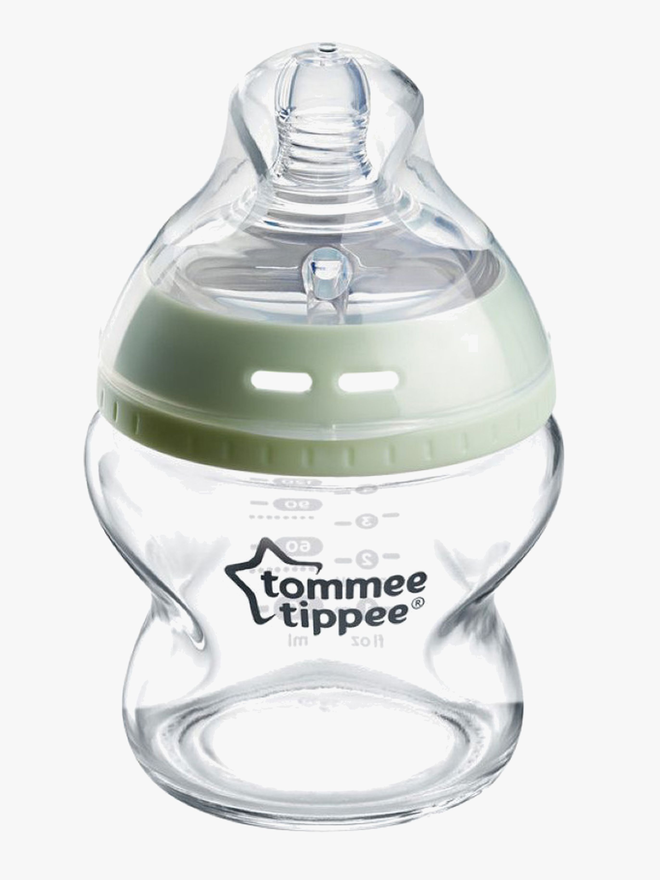 Tommee Tippee Natural Start Nappflaska 150 ml Glas, Green