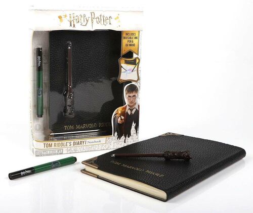 Harry Potter Tom Riddle's Diary Skrivbok Med Penna Och Ficklampa WS-1025-1915_4a.jpg