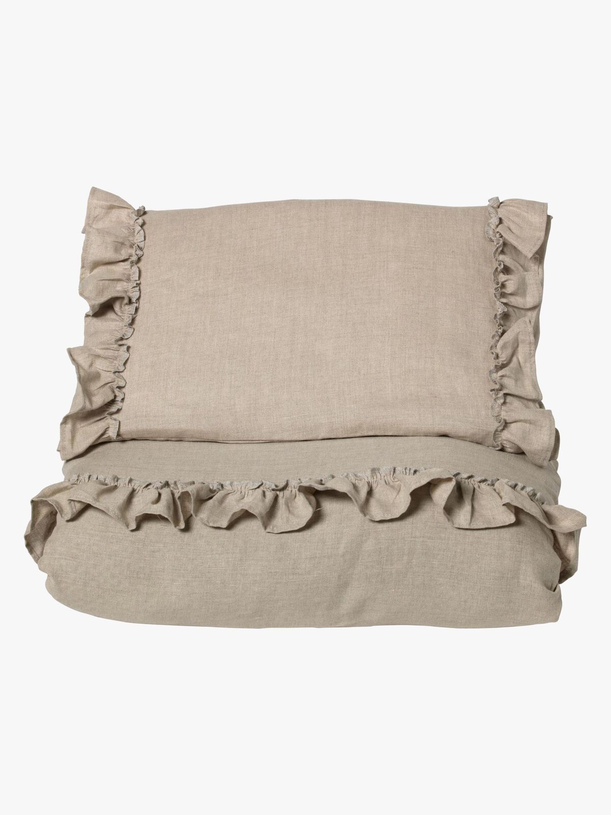 NG Baby Bäddset Mood Ruffles 100x130 Spjälsäng, Natur