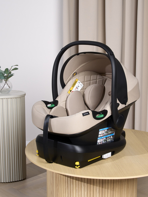 Beemoo Route i-Size Babyskydd inkl. Bas ISOFIX, Beige
