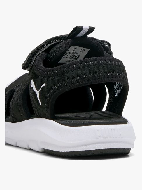 Puma Fun Racer V Infant Sandaler, Black/White