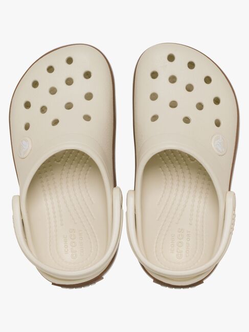 Crocs Crocband Gum Kids Tofflor, Summit White