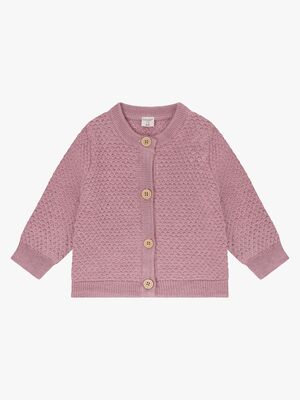 CeLaVi Strikket Cardigan Merinoull, Lilas Melange