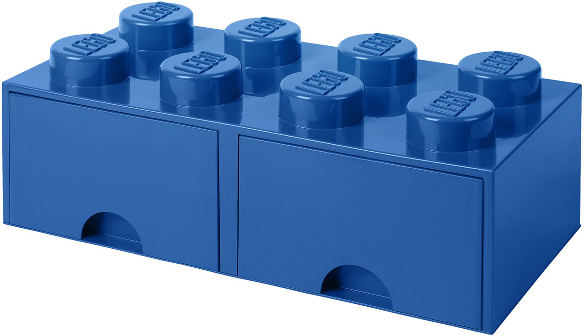 LEGO Förvaring med låda 8 Blå