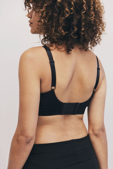 Boob Amnings-BH T-Shirt Fast Food Svart