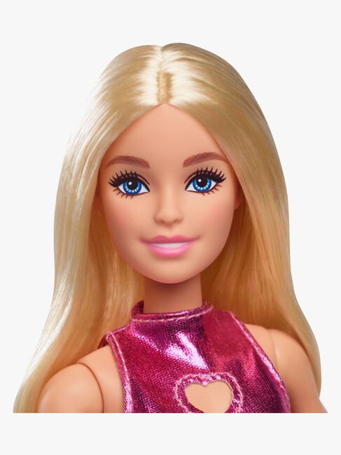 Barbie Fashionista Docka med Blont Hår & Rosa Klänning