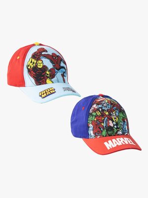 Marvel Avengers Kappe 2er-Pack, Mehrfarbig