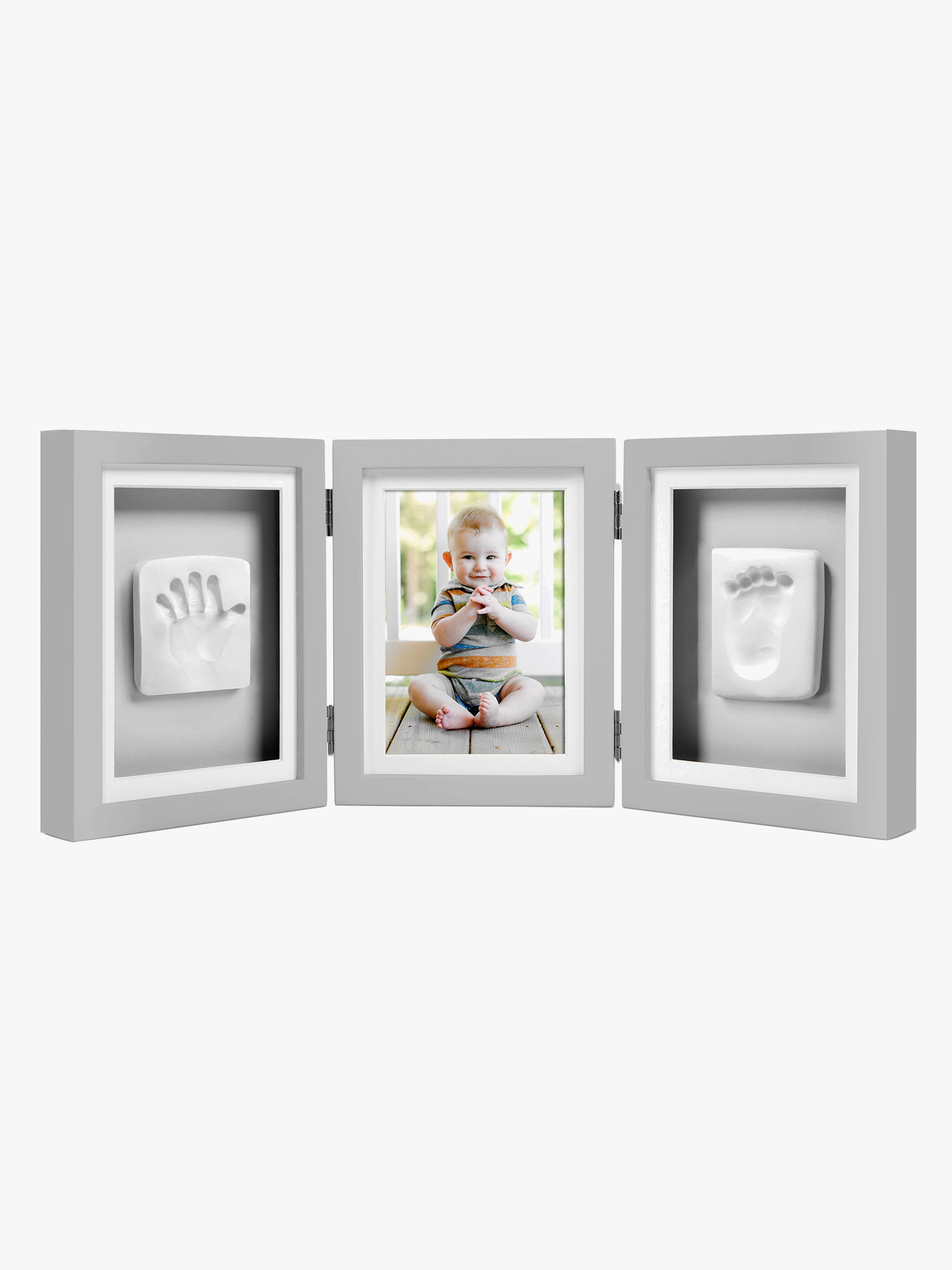 Pearhead Babyprints Deluxe Fotoram, Grå