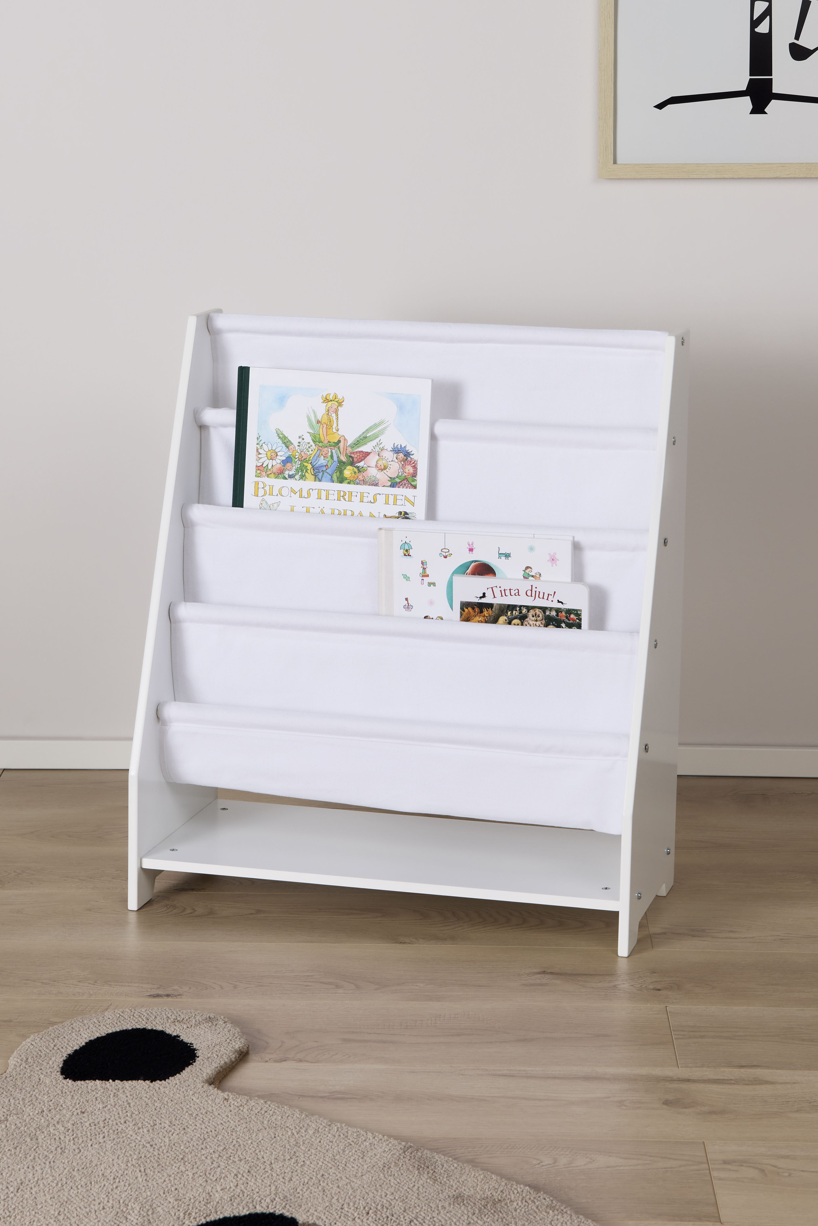 Alice &  Fox Bokhylla Canvas Vit