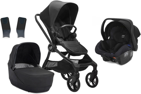 Baby Jogger City Sights Duovagn inkl. Axkid Modukid Babyskydd, Rich Black