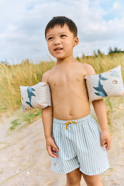 LIEWOOD Duke Stripe Badshorts, Stripe Peppermint/Crisp white