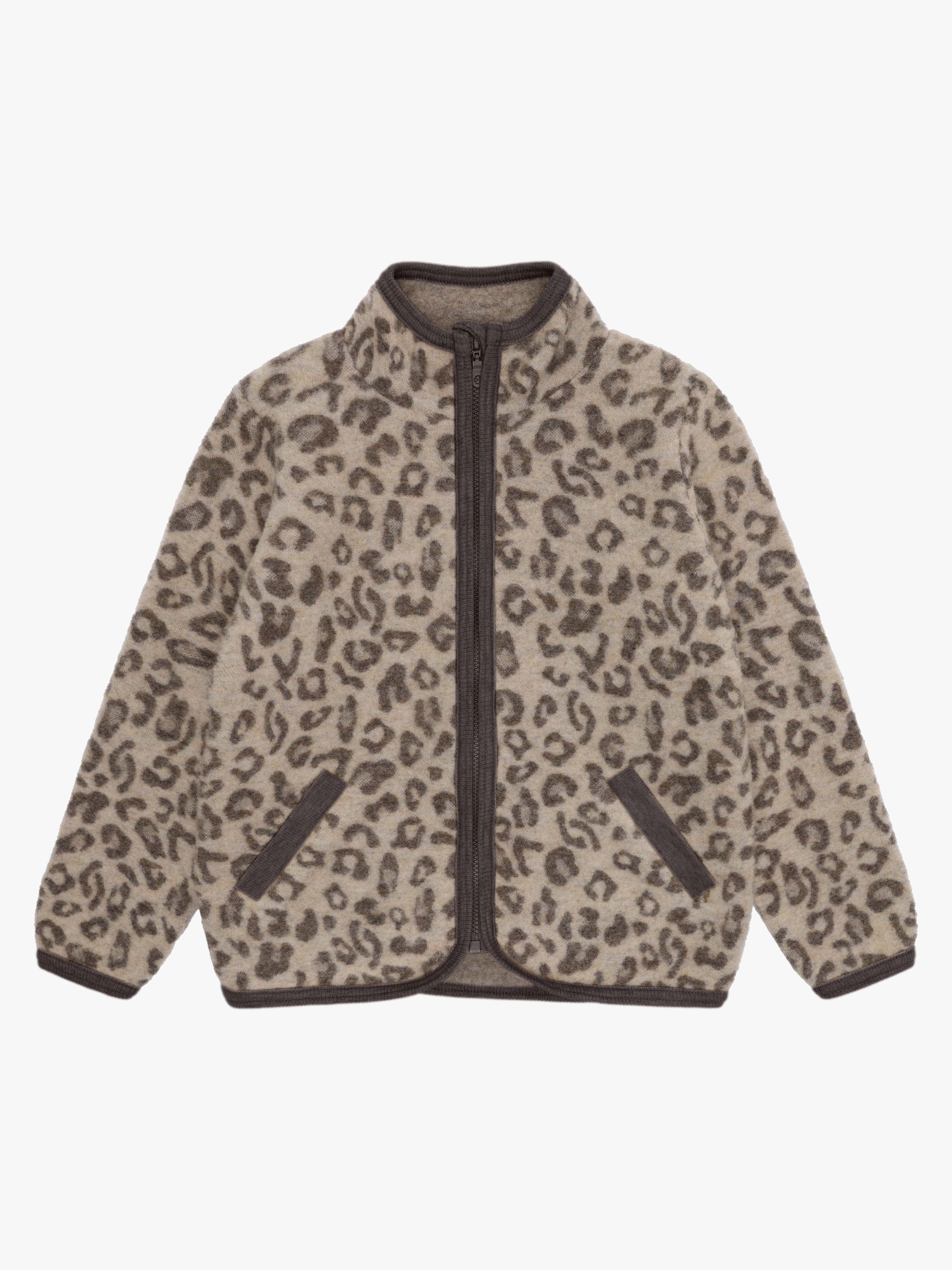Huttelihut Ullfleecejacka Merino, Camel Melange, 92
