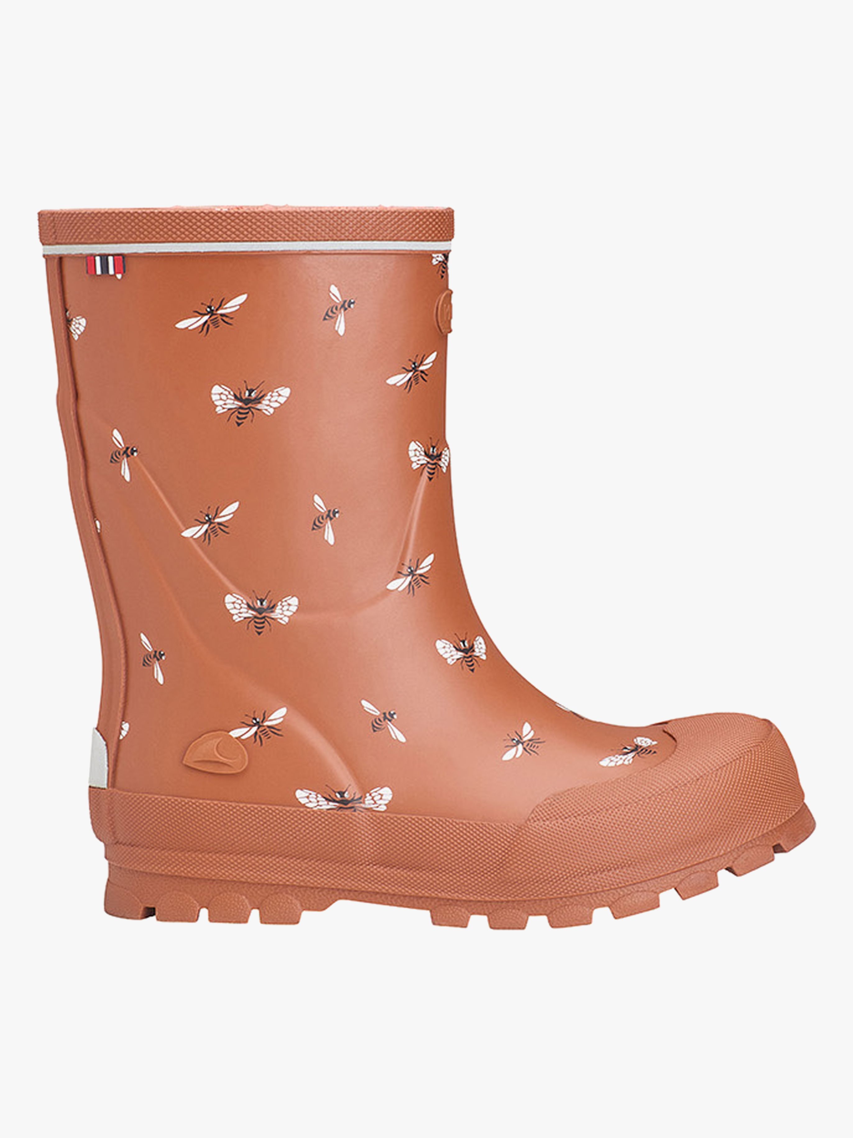 Viking Jolly Print Gummistövlar, Cognac/White, 35 - Bäst i test