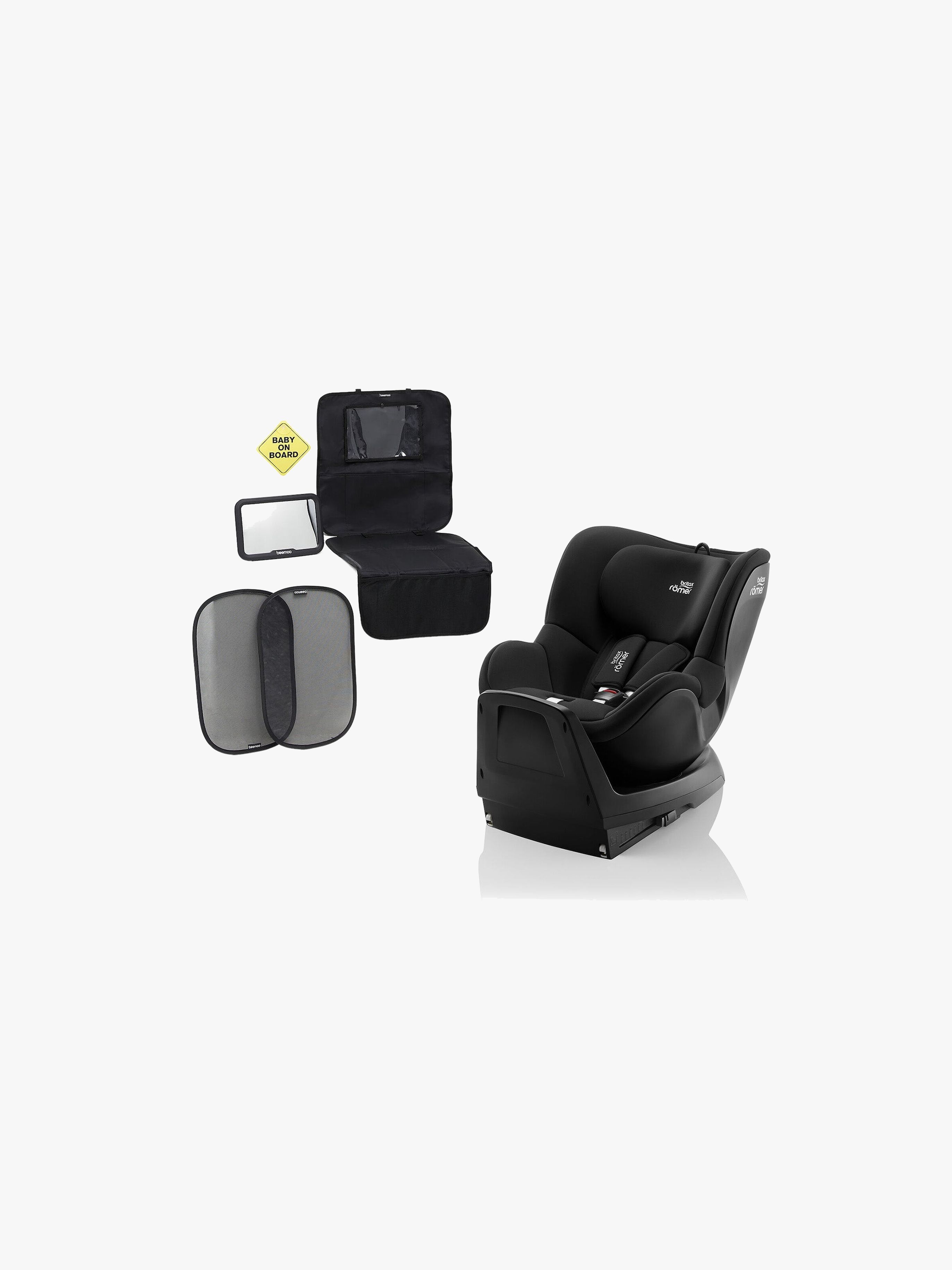Britax Römer Dualfix M Plus Bilbarnstol Inkl. Tillbehörspaket, Space Black
