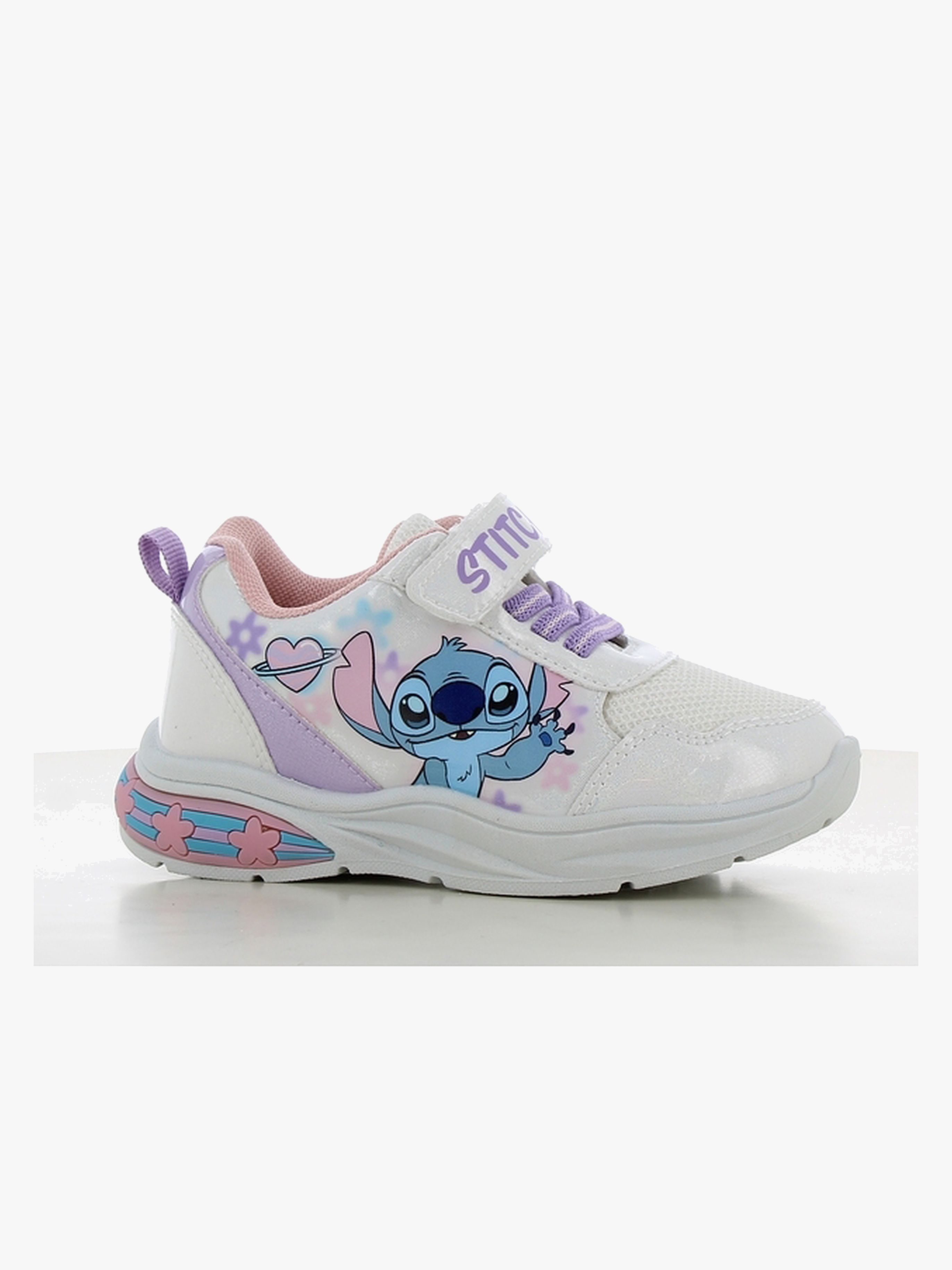 Disney Lilo &  Stitch  Blinkande Sneakers, White/Lilac, 30