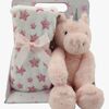 CarloBaby Fleecefilt och Gosedjur Unicorn, Rosa