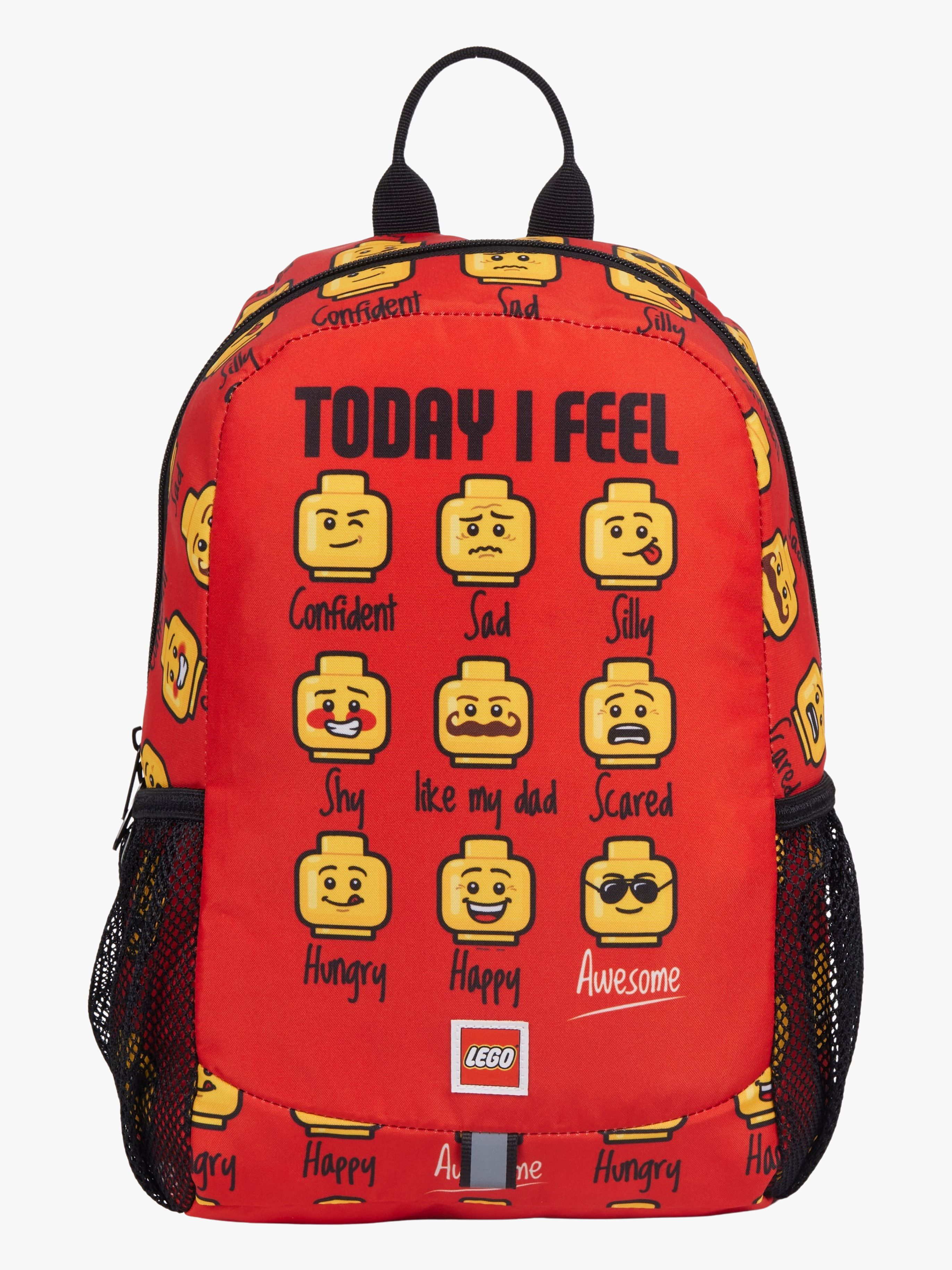 LEGO® Minifigures™ TODAY I FEEL Ryggsäck 11L, Röd