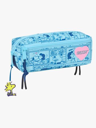 Snobben Trippelpennfodral Love, Ljusblå