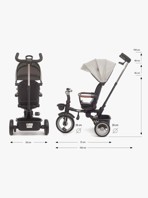 Milly Mally Twinkle Trehjuling, Grå