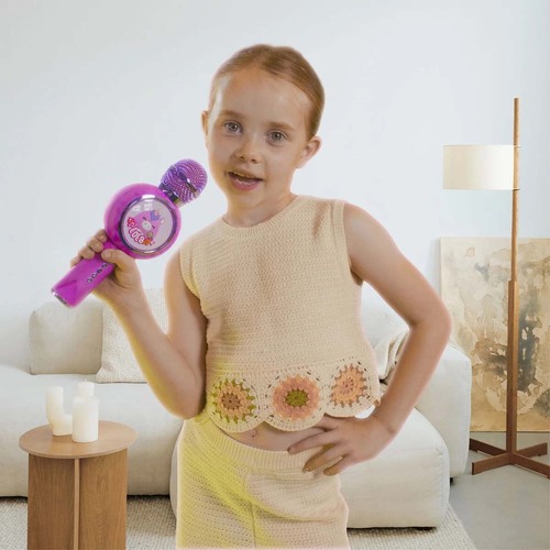 Squishmallows Karaokemikrofon Popsing Lola LED