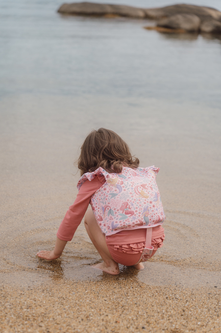 Little Dutch Dreamy Mermaid Simväst, Pink