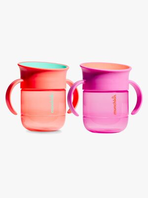 Munchkin Miracle 360 Tutekopp 207 ml 2-Pakning, Purple/Coral