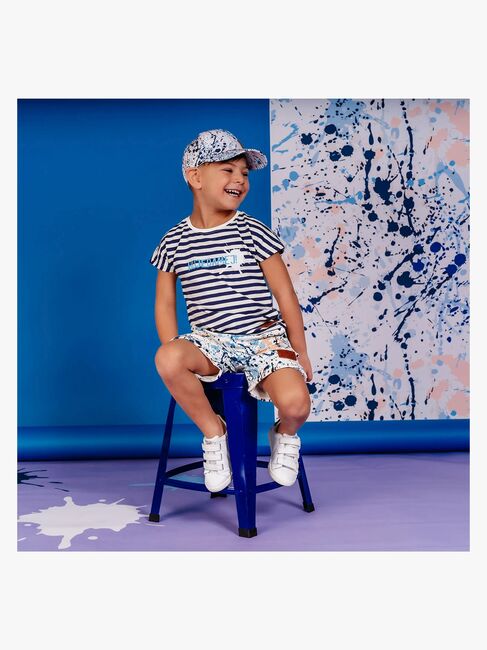 Emil i Lönneberga Hujedamej T-shirt, Blue/White