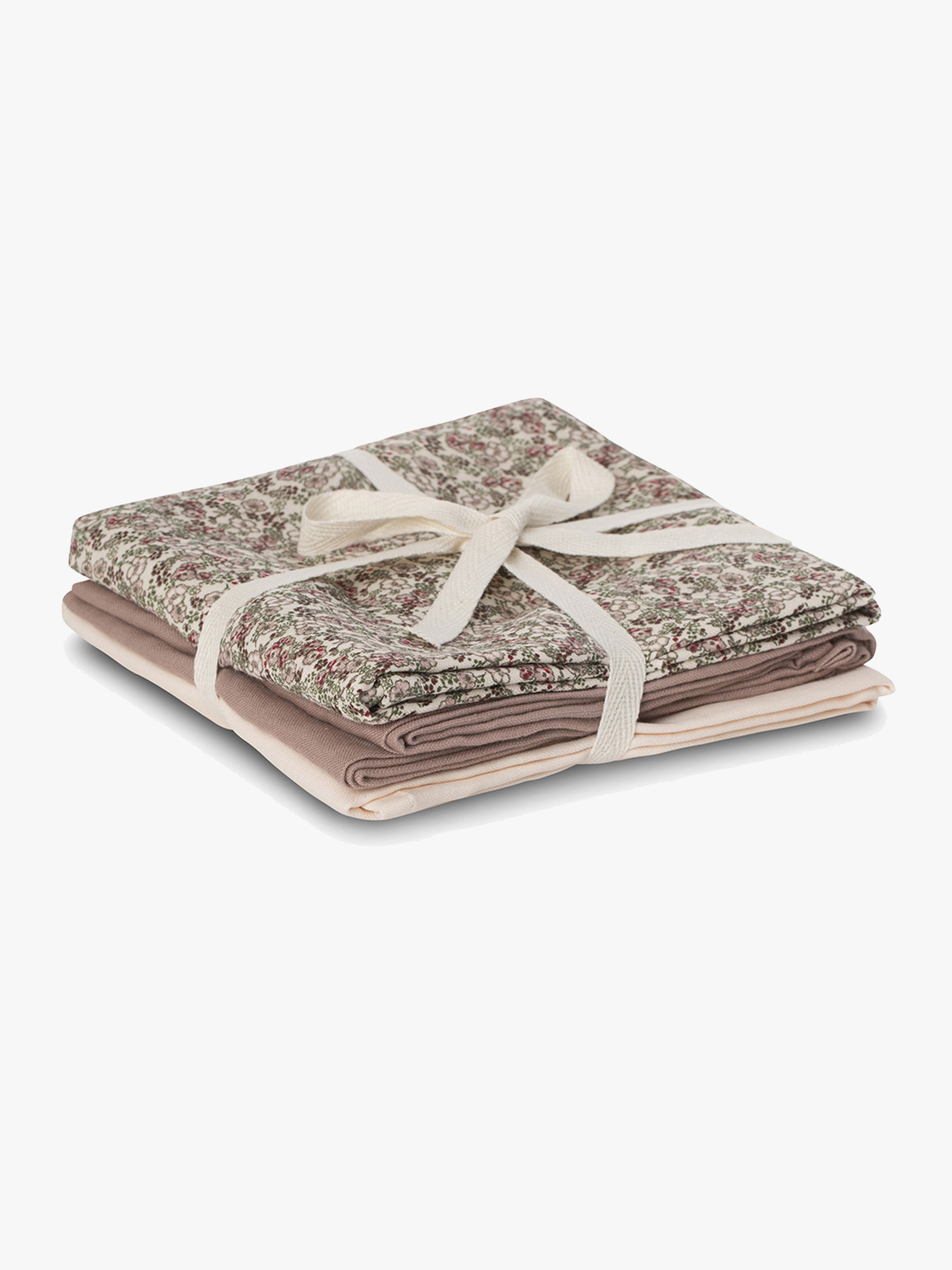 BORA MUSLIN CLOTH 3-PACK BOUQUET BLEU main image 1