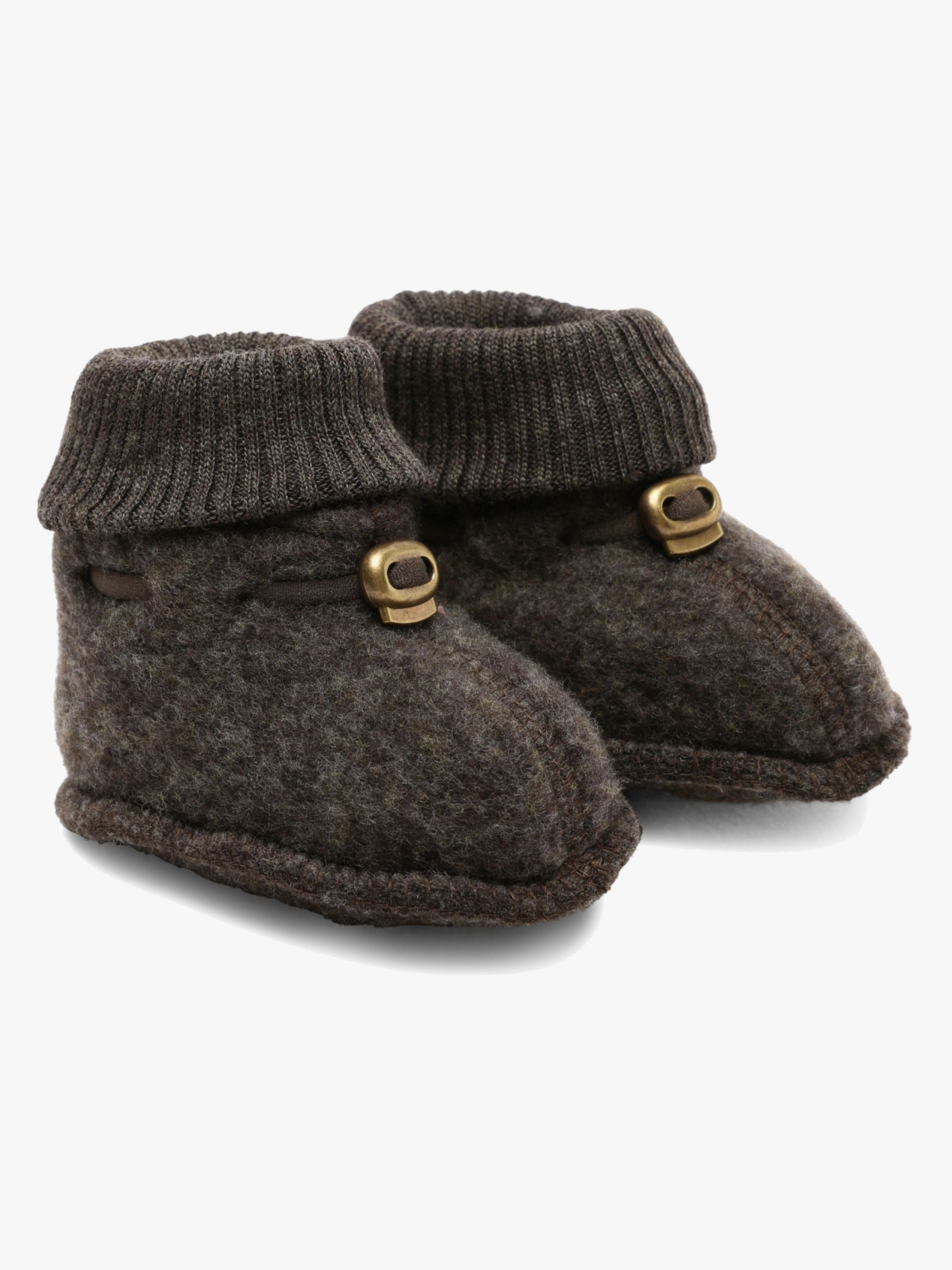 Mikk-Line Tossor Merinoull, Dark Brown Melange, 50-56