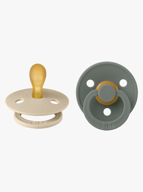 BIBS Colour Nappar 2-Pack Latex Stl 1, Vanilla/Pine