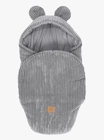 MeowBaby Aesthetic Swaddler med Björnöron, Grey