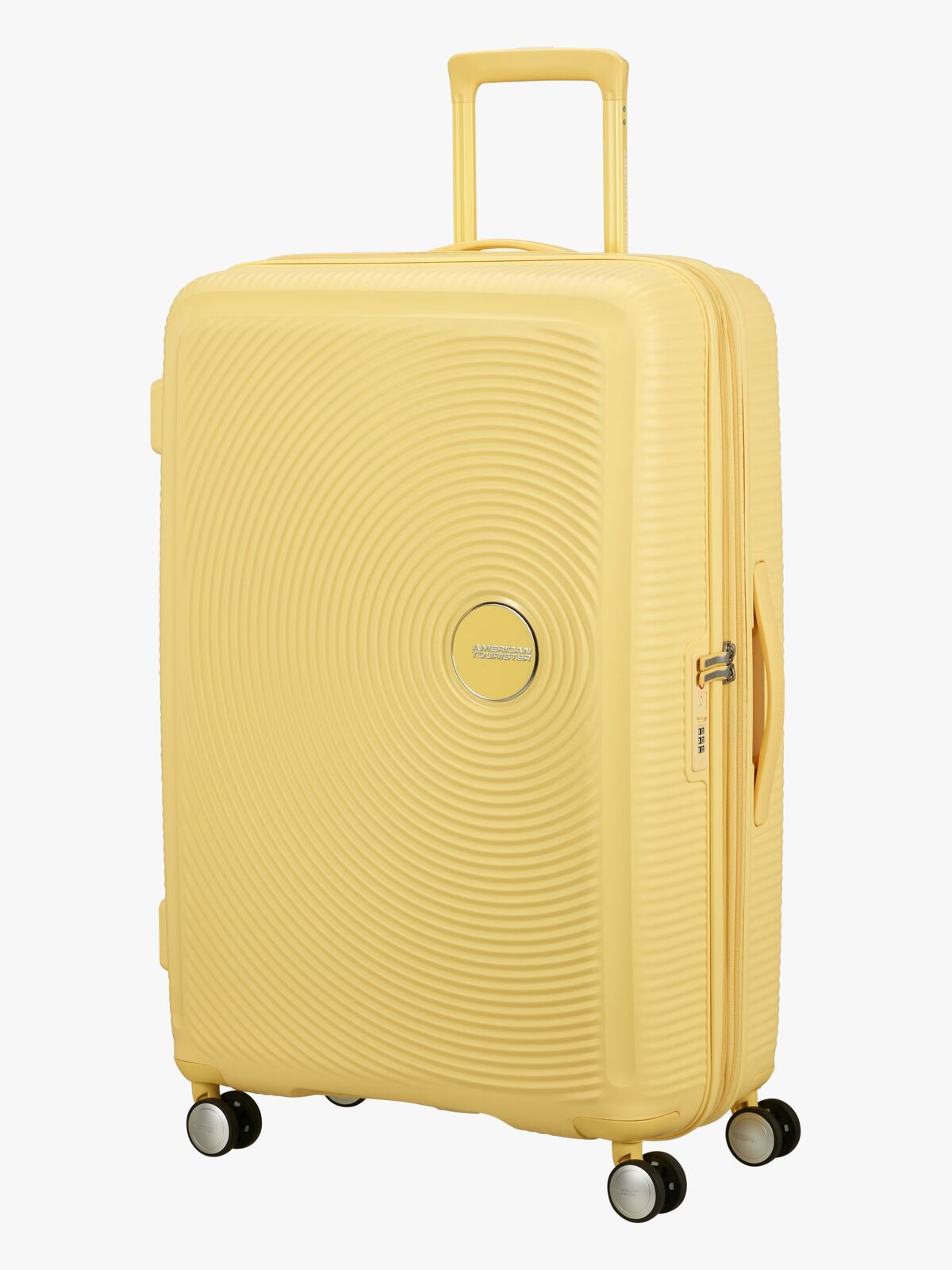 American Tourister Soundbox Spinner Resväska 97L, Pastel Yellow
