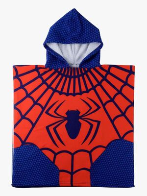 Marvel Spider-Man Strandponcho Mikrofaser, Rot