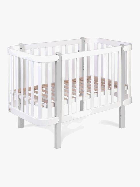 Yappy Kids Étude Spjälsäng, Vit/Grå