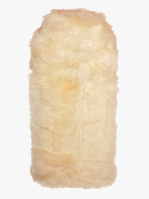 Bozz Sittdyna Lammskinn Långhårig, White