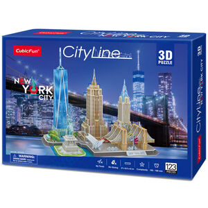 Cubic Fun City Line New York City 3D Pussel 123 Bitar